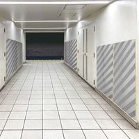 カーボーイ トラ柄反射クッション 平型 1m トラ柄(ブラック/イエロー) TH-F0150GYWH 1個（直送品）