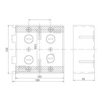 竹村製作所 2個用スイッチボックス NRーWUB 1個（直送品）
