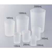 アズワン ディスポカップ(ブロー成型)φ140×φ118×197mm 2000mL B-2000 1個 1-4659-27（直送品）
