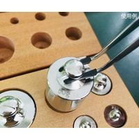 アズワン 先端ゴムキャップ付ピンセット Feather Pick SCC洗浄品 160×10mm 先曲り SB-160 1本（直送品）