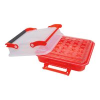 アズワン サンプル運搬ボックス(Duraporter(R))レッド 4-6668-02 1個（直送品）