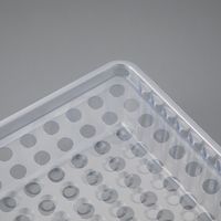 サンプル運搬ボックス(Duraporter(R))交換用ラック 10/15mLチューブ 100本 1箱(3個入) 4-6668-11（直送品）