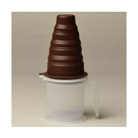 アズワン ぴったりトロミがつくカップ(チョコレートブラウン) 66-0034-53 1箱(1個)（直送品）