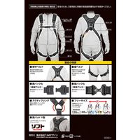 TJMデザイン セフハーネスA フリーサイズ 黒 A4SFAFーBK 1ケ（直送品）