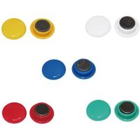 ミツヤ mitsuya カラーマグネット20mm 色込12個 M37044 BX2-CM20AS 1箱(12個) 356-3139（直送品）