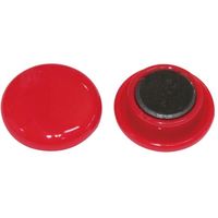 ミツヤ mitsuya カラーマグネット20mm 赤12個 M37125 BX2-CM20RD 1箱(12個) 356-1482（直送品）