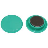 ミツヤ mitsuya カラーマグネット30mm 緑30個 M39365 BX3-CM30GR 1箱(30個) 356-3163（直送品）