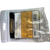 ストロングホールド ビニール絶縁被覆付圧着端子 オス型 電線サイズ:AWG12~10/3.5~5.5sq 250タブ用 25個入り EDV1（直送品）