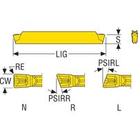 セコ 旋削 MDT溝入れ用インサート LCMF1902 CP500 LCMF190202-0200-FT 1セット(5個)（直送品）