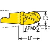 セコ・ツールズ・ジャパン セコ フライス ミニマスターヘッド MM16 F40M MM16-16019-B90A30-M06 1個（直送品）