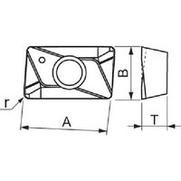 ダイジェット工業 ダイジェット スーパーエンドチッパー用チップ JC5015 ZCMT100308R 1セット(10個) 175-4267（直送品）