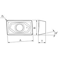 ダイジェット工業 ダイジェット スーパーエンドチッパー用チップ JC5015 ZDMT13T320L 1セット(10個) 175-7394（直送品）