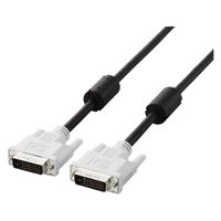 DVIケーブル DVI-D(24ピン)ーDVI-D(24ピン) 1m ブラック CAC-DVDL10BK エレコム 1個（直送品）