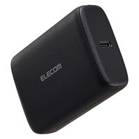 モバイルバッテリー 10000mAh 大容量 USB-C×2 ブラック DE-C70L-10000BK エレコム 1個（直送品）