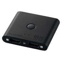 HDMI 切替器 2入力1出力/1入力2出力 双方向切替 セレクター DH-SW8KBD21BK/E エレコム 1個（直送品）