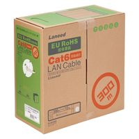 LANケーブル 300m cat6 ギガビット 単線 コネクタ無し ライトグレー LD-CT6/LG300/RS エレコム 1個（直送品）