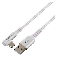タイプCケーブル ( USB-A to USB-C ) 1m L字 ホワイト MPA-ACECL10WH エレコム 1個（直送品）