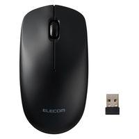 ワイヤレスマウス 無線 2.4GHz 光学式 3ボタン Lサイズ 簡易包装 黒 M-K8DRBK エレコム 1個（直送品）