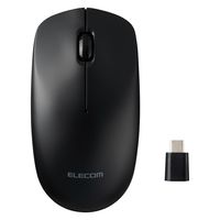 ワイヤレスマウス USB-C接続 無線 2.4GHz 光学式 3ボタン Lサイズ 簡易包装 黒 M-K8DRCBK エレコム 1個（直送品）