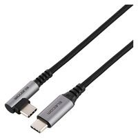 タイプCケーブル ( USB-C to C ) 2m PD 60W L字 ブラック MPA-CCECL20BK エレコム 1個（直送品）