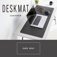 デスクマット マウス対応 ソフトレザー 大型 ズレにくい 水拭き可 ダークグレー MP-XDM04DGY エレコム 1個（直送品）