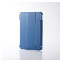 iPad mini(A17 Pro) ケース ソフトレザー 手帳型 耐衝撃 ネイビー TB-A24SWVFCNV エレコム 1個（直送品）