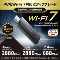 WiFi 無線LAN 子機 USB 無線LANアダプタ ブラック WDC-BE28TU3-B エレコム 1個（直送品）