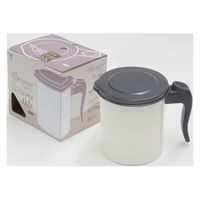 竹原製缶 リグランテ ホワイト ミニ オイルポット0.6L S-31W 1個（直送品）