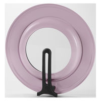 竹原製缶 リグランテ ピンク スタンドカバーM ガラス窓付 20~26cm 6サイズ兼用 SC-100P 1個（直送品）