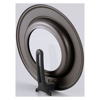 竹原製缶 プレミアムZERO スタンドカバーM ガラス窓付 20~26cm SC-96 1個（直送品）