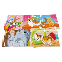 くもん出版 くもんのジグソーパズル STEP3 いっしょにくらす動物たち 3セット入り JP-36 1箱（直送品）