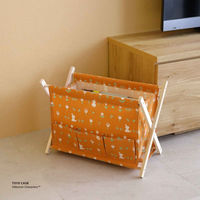 東洋ケース バスケット ムーミンシリーズ チューリップ リビングバスケット 幅43×奥行24×高さ32.5cm オレンジ 417109 1個（直送品）