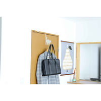 東洋ケース ドアフック キャットドアフック うずうず ねこ スチール シロ 417522 1個（直送品）