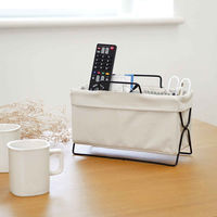 東洋ケース 卓上収納 卓上マルチラック 折りたたみ ファブリック アイボリー 417526 1個（直送品）