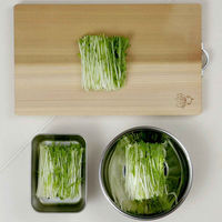 下村企販 角型バット&ザルセット シリコンフタ付き ステンレス製 日本製 420324 1個（直送品）