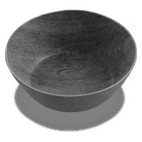 1956レストラン・サプライ ボウル 19cm 木目調 ブラック Planta プランタ プラスチック 432544 1個（直送品）