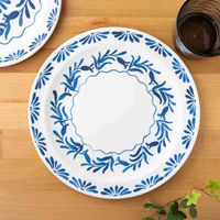 1956レストラン・サプライ プレート 27cm アズール プラスチック メラミン 433078 1個（直送品）