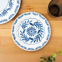 1956レストラン・サプライ プレート 22cm アズール プラスチック メラミン 433079 1個（直送品）