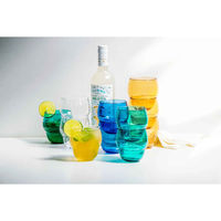 1956レストラン・サプライ コップ 414ml スタッキングバブル プラスチック コバルトブルー 433073 1個（直送品）