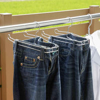 下村企販 ハンガー ズボン ステンレス 乾きやすいズボンハンガー 日本製 435753 1個（直送品）