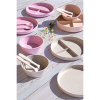 1956レストラン・サプライ スプーン&フォーク 14cm キッズ ユニバーサル ピンク 453479 1個（直送品）