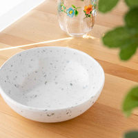 1956レストラン・サプライ ボウル 17cm オリオン テラゾ バンブーファイバー メラミン ホワイト 454836 1個（直送品）