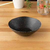 1956レストラン・サプライ ボウル 17cm オリオン テラゾ バンブーファイバー メラミン ブラック 454833 1個（直送品）