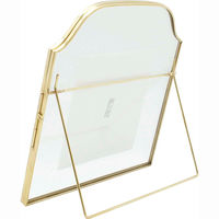 パラデック フォトフレーム ビアノ 真鍮アンドグラスフォトフレーム ハガキ 462408 1個（直送品）