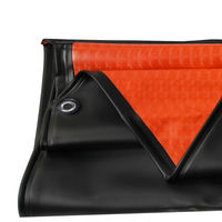 セーフラン安全用品 防水防油エプロン 厚さ0.5mm 胸付きエプロン 黒 12451-1 1枚（直送品）