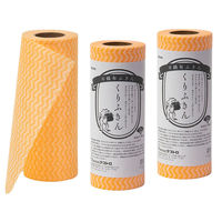 アストロ 不織布ふきん くりふきん オレンジ 3本セット 619-10 1セット(3本)（直送品）