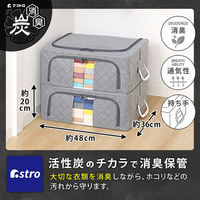 アストロ WIREDcase消臭炭入衣類整理用中 グレー 620-32 1個（直送品）