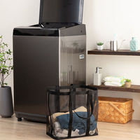 アストロ ランドリーメッシュバッグ ブラック 820-28 1個（直送品）