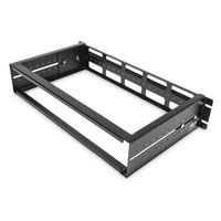 サーバーラックDINレールキット　2U　19インチ　耐荷重12.5kg　調整可（直送品）