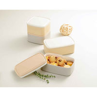 宮本産業 弁当箱 1段 340ml caliner Pack Lunch S ピンクグレー 452055 1個（直送品）